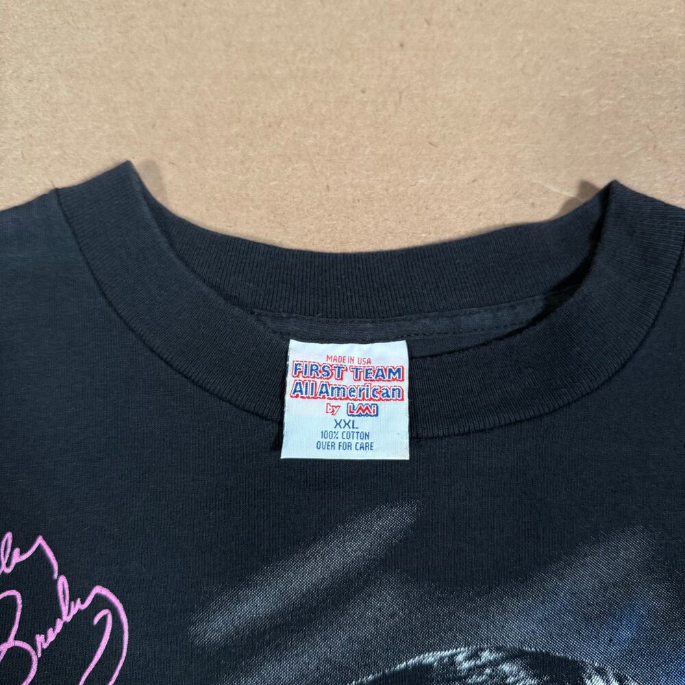 Vintage 1988 Elvis Presley Neon Graphic Shirt Black USA Made Size XXL - Picture 6 of 7